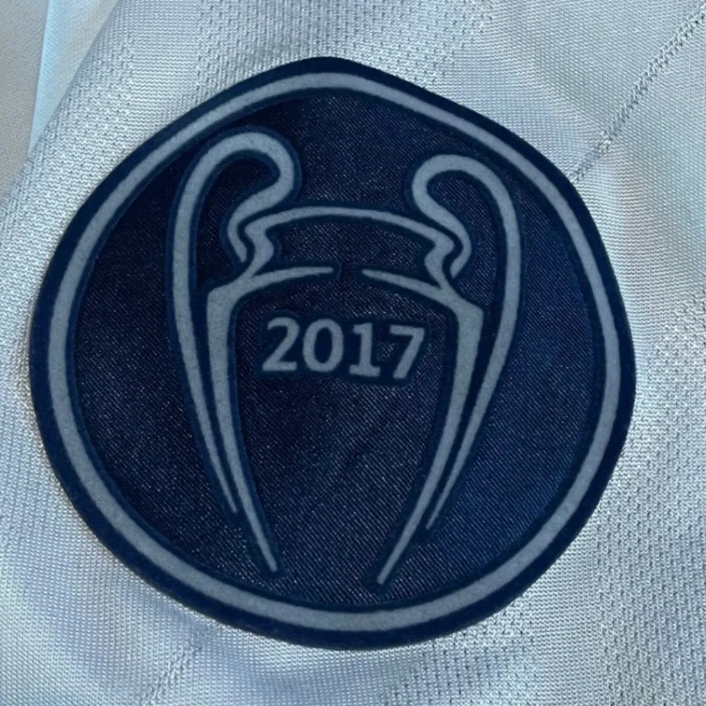 Adidas Real Madrid Ronaldo 7 Jersey Mens Small White 2018 Kyiv UCL Final Shirt